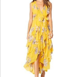 NWT Misa Ilune yellow floral long dress